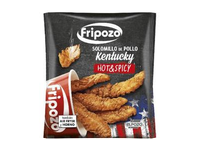 Šaldytos aštrios KENTUKIO viščiukų broilerių mėsos juostelės, 250 g