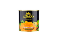 Konservuoti mandarinai MIKADO, silpname sirupe, 2,5 kg/ 1,5 kg