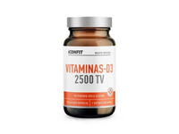 ICONFIT Vitaminas D3  2500 TV, Su vynuogių sėklų aliejumi, N90