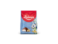 Vaniliniai, švelnūs bučinukai aplieti šokoladu LAIMA, 175 g