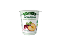 Ekologiškas jogurtas su slyvomis DOBILAS, 3,1 % rieb., 300 g