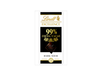 Juodasis šokoladas (99 %) LINDT EXCELLENCE, 50 g