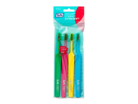 TEPE labai minkštas dantų šepetėlis SELECT COMPACT COLOUR, nuo 3 m., 4 vnt.