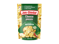 Kepti sūrio gabaliukai TZATZIKI, CHILLI JON-CHEDAR, 42 % rieb. s. m., 80 g