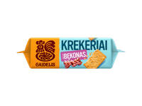 Krekeriai GAIDELIS, rūkyto bekono skonio, 72 g