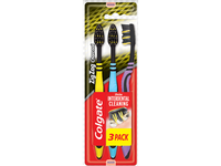 Dantų šepetėlis COLGATE Zig-Zag Charcoal 2+1 vnt