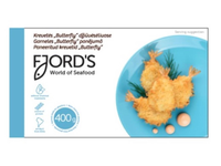 Šaldytos krevetės džiūvėsėliuose Fjords, Butterfly, su uodega, 400g
