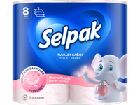 Tualetinis popierius SELPAK Powder, 3 sluoksniai, 18,6 metrai, 140 lapelių, 8 vnt