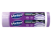Šiukšlių maišai su virvele VORTEX, 35 l, 15 vnt., 1 vnt.