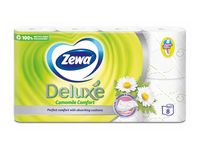 Tualetinis popierius ZEWA DELUXE CAMOMILE (3 sluoksnių), 8 vnt.