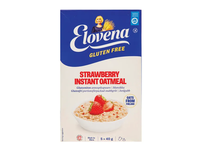 Greitai paruošiama avižinė košė su avietėmis, be glitimo, ELOVENA, 5x40g