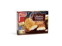 Šaldyti aliaskinių rudagalvių menkių filė kepsneliai,džiuvėsėliuose, FINDUS Extra Croustillant, 250g