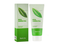 FARMSTAY REAL GREEN TEA DEEP CLEAR šveičiamoji veido želė, 100 ml