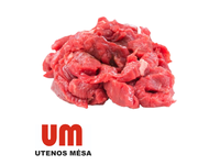 Šaldyta jautiena befstrogenui, ,3x1,3x2-5 cm gabalėliais, ~2 kg UME