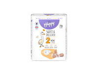 HAPPY sauskelnės MINI, 3–6 kg, bekvapės, 78 vnt.