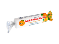 Maisto papildas gliukozė ASKORBINKA, apelsino sk., 10 tab.