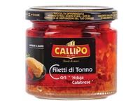 Tuno filė gabaliukai su saulėje džiovintais pomidorais CALLIPO, 200 g