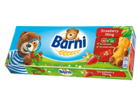 Biskvitinis pyragaitis BARNI su braškių įdaru, 150 g