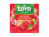 Vaisinė arbata LOYD (braškių ir aviečių skonio), 20 vnt.