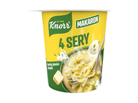 Greitai paruošiami makaronai KNORR, keturių rūšių sūrių sk., 66 g