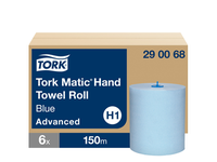Popieriniai rankšluosčiai TORK H1 Advanced Matic,  2 sl., 150 m, mėlynos sp, 290068