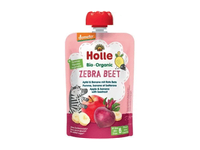 Ekologiška obuolių, bananų, burokėlių tyrelė HOLLE Zebra beet 6+ mėn., 100 g
