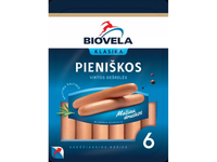 Virtos BIOVELOS pieniškos dešrelės, Aukščiausia rūšis, 260 g