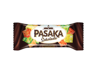 Šokoladu glaistytas varškės sūrelis PASAKA su saldainiais, 19 %, 40 g