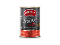Konservuoti smulkinti pomidorai COPPOLA (POLPA) savo sultyse, 400 g