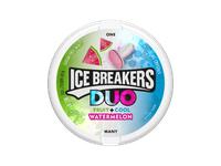 Pastilės ICE BREAKERS DUO, arbūzų skonio, 36 g