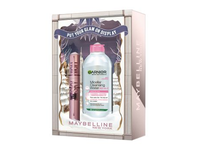 MAYBELLINE SKY HIGH blakstienų tušas + GARNIER micelinis vanduo