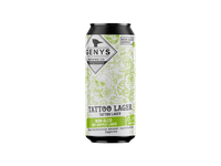 Nealkoholinis alus GENYS Tattoo Lager 0,44l dry hopped lager