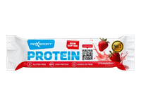 Proteininis batonėlis MAXSPORT, su braškėmis, be gliuteno, 50 g