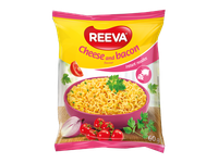 Greitai paruošiami makaronai REEVA, sūrio ir kumpio skonio, 60 g