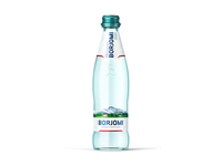Natūralus mineralinis vanduo BORJOMI, gazuotas, 0,33 l, stiklas D