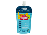 Obuolių, braškių, bananų tyrelė VRECKO, 120 g