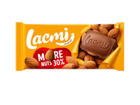 Pieninis šokoladas LACMI su neskaldytais migdolais, 90 g