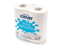 Popieriniai rankšluosčiai CLEVER 2 sluoksniai, 2 vnt.