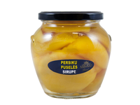 Persikų puselės MIKADO, sirupe, 530 g / 320 g