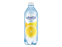 Lengvai gazuotas stalo vanduo su citrinų aromatu AKVILĖ, 600 ml