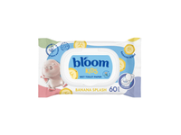Drėgnos servetėlės BLOOM, banan.,60vnt.