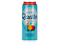 Alaus kokteilis UTENOS RADLER, ananasų ir kokosų skonio, 500 ml