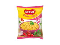 Greitai paruošiami makaronai REEVA, sūrio ir šoninės skonio, 60 g