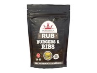 Prieskonių mišinys POPPAMIES BURGERS & RIBS RUB, 200 g