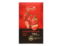 Šokoladas su kanap.ir braškėmis RŪTA, 90 g
