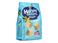 Vafliai su vanilės skonio įdaru HAPPY, 100 g
