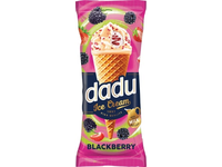 Vaniliniai ledai DADU, su gervuogių įdaru, 150ml / 90 g