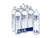Natūralus gazuotas mineralinis vanduo NEPTŪNAS, 6x1.5 l