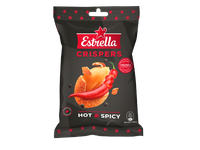 Kepinti žemės riešutai ESTRELLA, aitriųjų paprikų skonio, su traškia luobele, 140 g