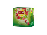 Žalioji aromatizuota arbata su avietėmis ir granatais LIPTON, 20 vnt.